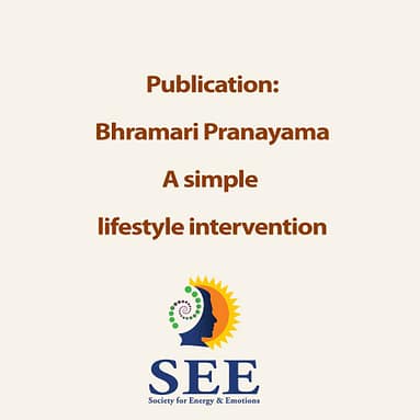 Publication: Bhramari Pranayama – A simple lifestyle intervention …..